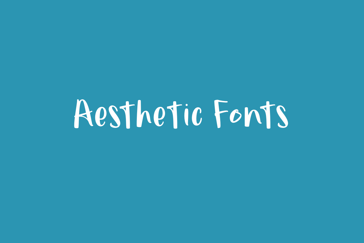 Aesthetic Fonts 1 Aesthetic Fonts